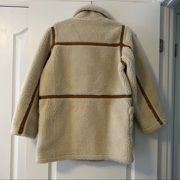 Stand Studio Off-White Faux Shearling Coat - Picture 12 of 13
